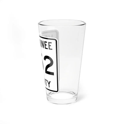 Michigan 352 Menominee County (Michigan) (Road Sign) Pint Glass 16oz - Go Mug Yourself