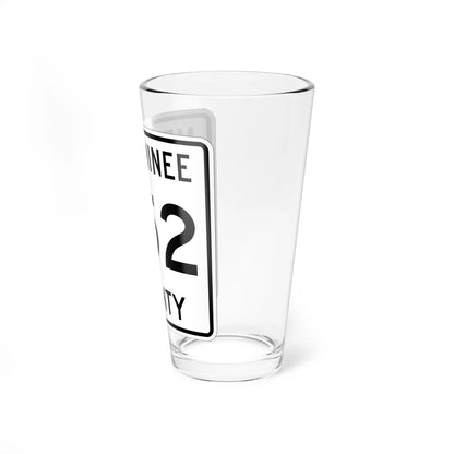 Michigan 352 Menominee County (Michigan) (Road Sign) Pint Glss 16oz - Go Mug Yourself