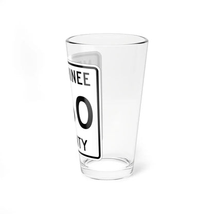 Michigan 360 Menominee County (Michigan) (Road Sign) Pint Glss 16oz - Go Mug Yourself