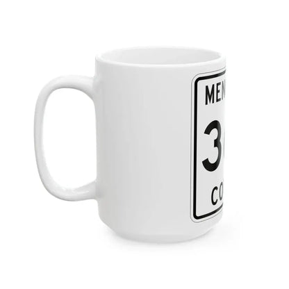 Michigan 360 Menominee County (Michigan) (Road Sign) White Coffee Mug - Go Mug Yourself