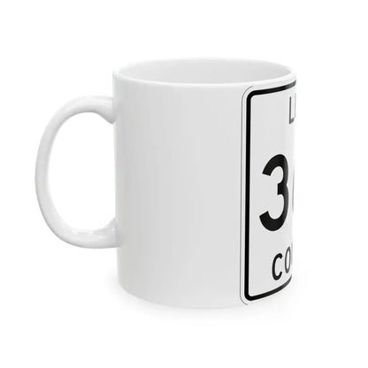 Michigan 363 Luce County (Michigan) (Road Sign) White Coffee Mug - Go Mug Yourself