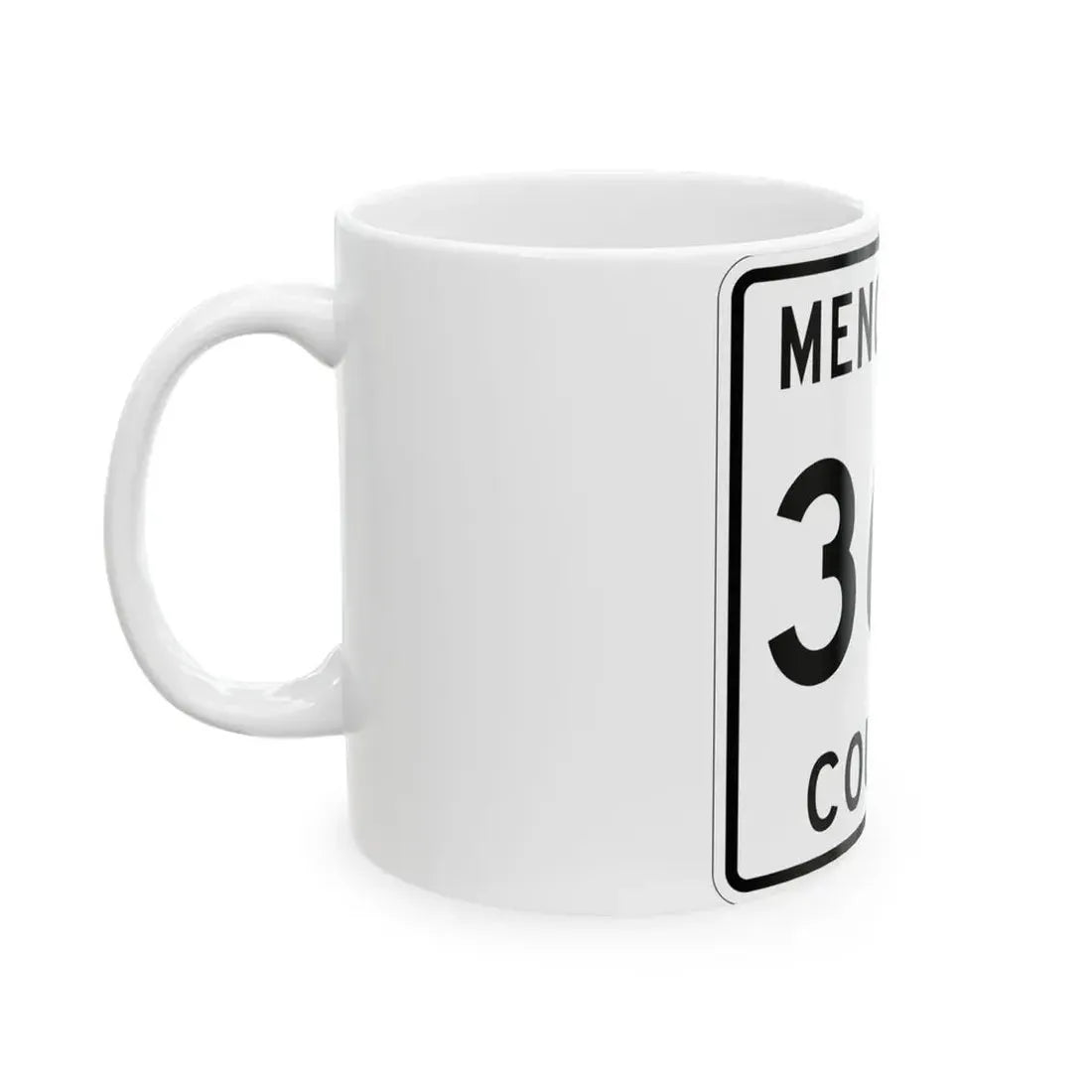 Michigan 366 Menominee County (Michigan) (Road Sign) White Coffee Mug - Go Mug Yourself