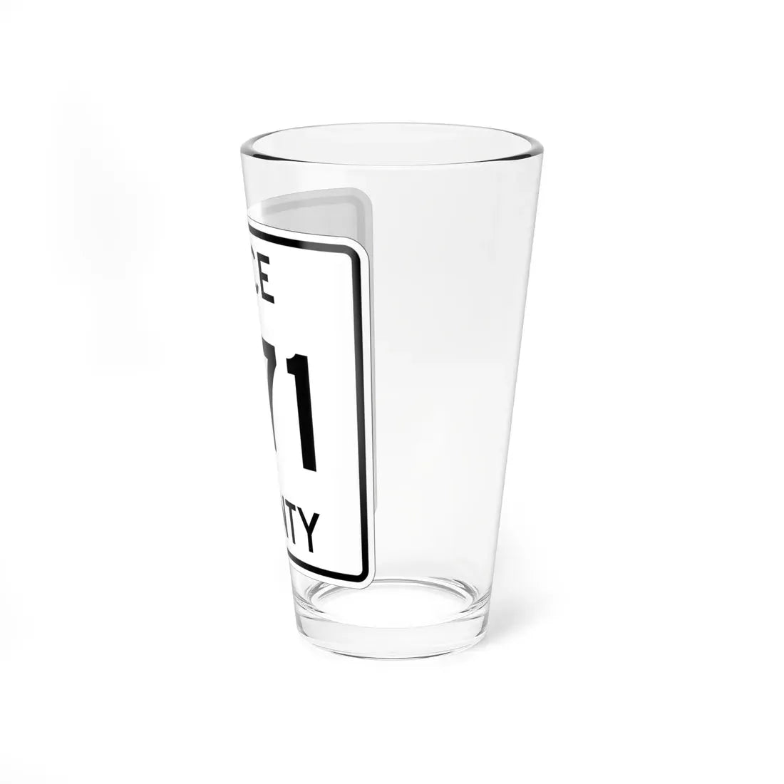 Michigan 371 Luce County (Michigan) (Road Sign) Pint Glass 16oz - Go Mug Yourself