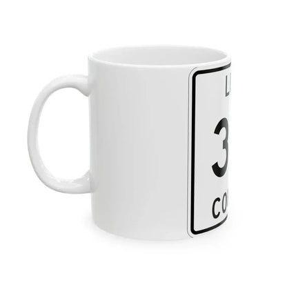Michigan 371 Luce County (Michigan) (Road Sign) White Coffee Mug - Go Mug Yourself