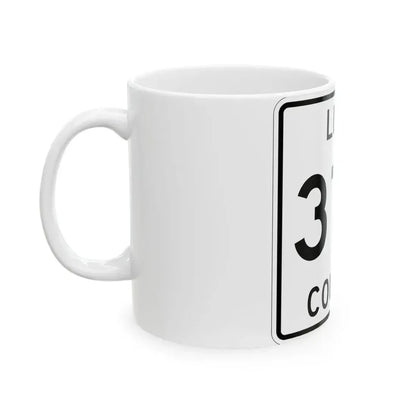 Michigan 372 Luce County (Michigan) (Road Sign) White Coffee Mug - Go Mug Yourself