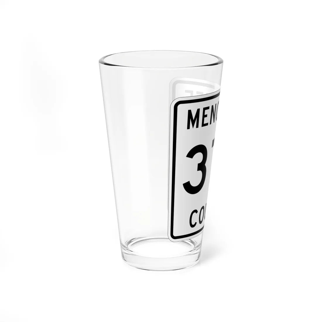 Michigan 374 Menominee County (Michigan) (Road Sign) Pint Glss 16oz - Go Mug Yourself