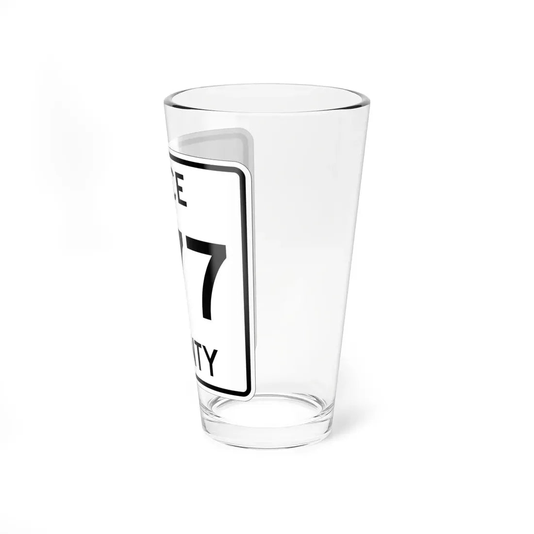 Michigan 377 Luce County (Michigan) (Road Sign) Pint Glass 16oz - Go Mug Yourself