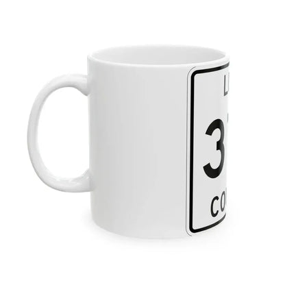 Michigan 377 Luce County (Michigan) (Road Sign) White Coffee Mug - Go Mug Yourself