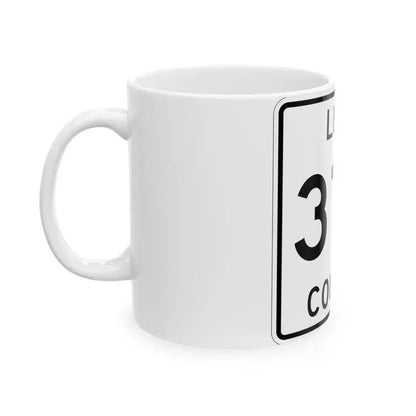 Michigan 378 Luce County (Michigan) (Road Sign) White Coffee Mug - Go Mug Yourself