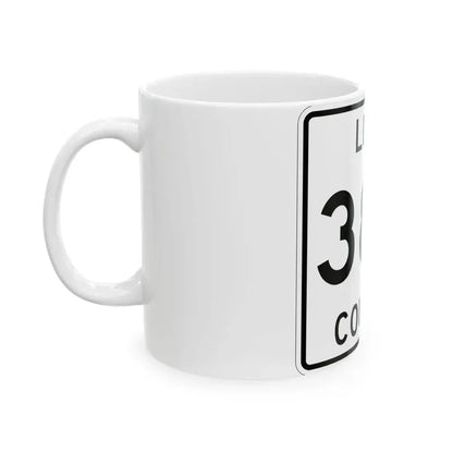 Michigan 380 Luce County (Michigan) (Road Sign) White Coffee Mug - Go Mug Yourself