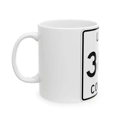 Michigan 382 Luce County (Michigan) (Road Sign) White Coffee Mug - Go Mug Yourself