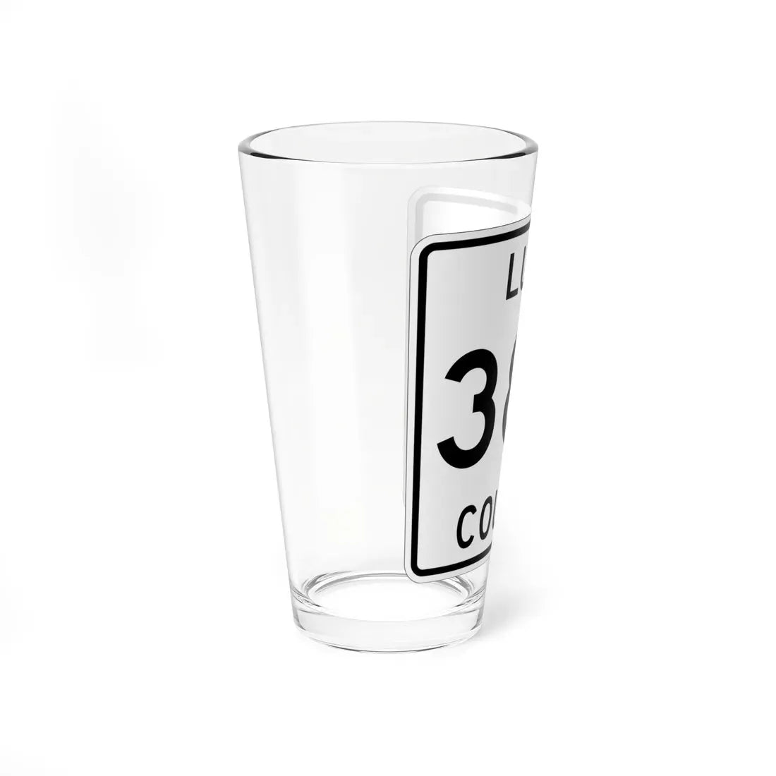 Michigan 384 Luce County (Michigan) (Road Sign) Pint Glass 16oz - Go Mug Yourself