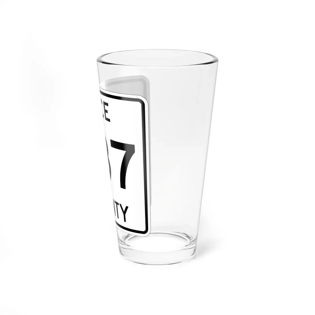 Michigan 387 Luce County (Michigan) (Road Sign) Pint Glass 16oz - Go Mug Yourself