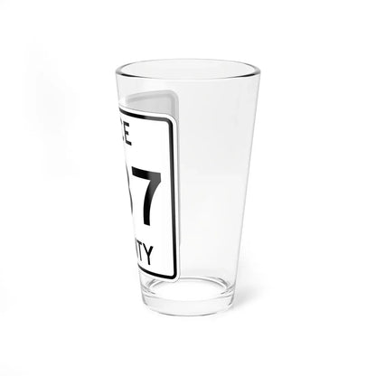 Michigan 387 Luce County (Michigan) (Road Sign) Pint Glass 16oz - Go Mug Yourself
