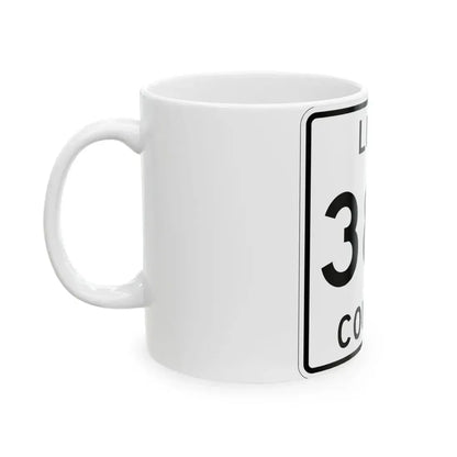 Michigan 388 Luce County (Michigan) (Road Sign) White Coffee Mug - Go Mug Yourself