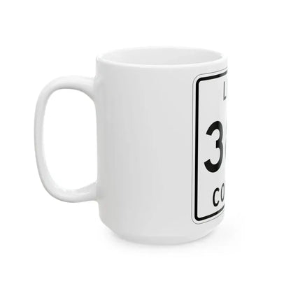 Michigan 388 Luce County (Michigan) (Road Sign) White Coffee Mug - Go Mug Yourself