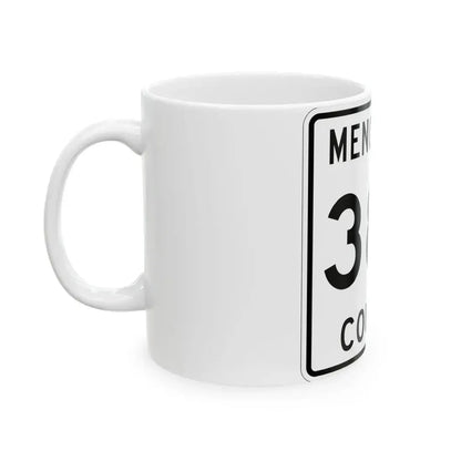 Michigan 388 Menominee County (Michigan) (Road Sign) White Coffee Mug - Go Mug Yourself