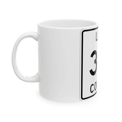 Michigan 391 Luce County (Michigan) (Road Sign) White Coffee Mug - Go Mug Yourself