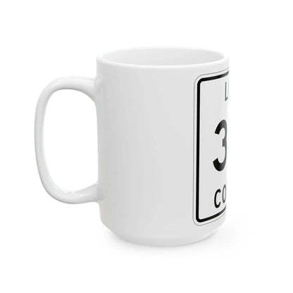 Michigan 391 Luce County (Michigan) (Road Sign) White Coffee Mug - Go Mug Yourself
