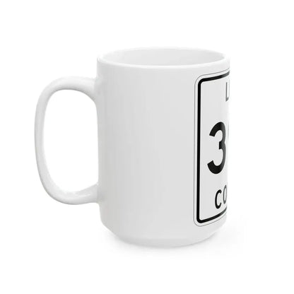 Michigan 397 Luce County (Michigan) (Road Sign) White Coffee Mug - Go Mug Yourself