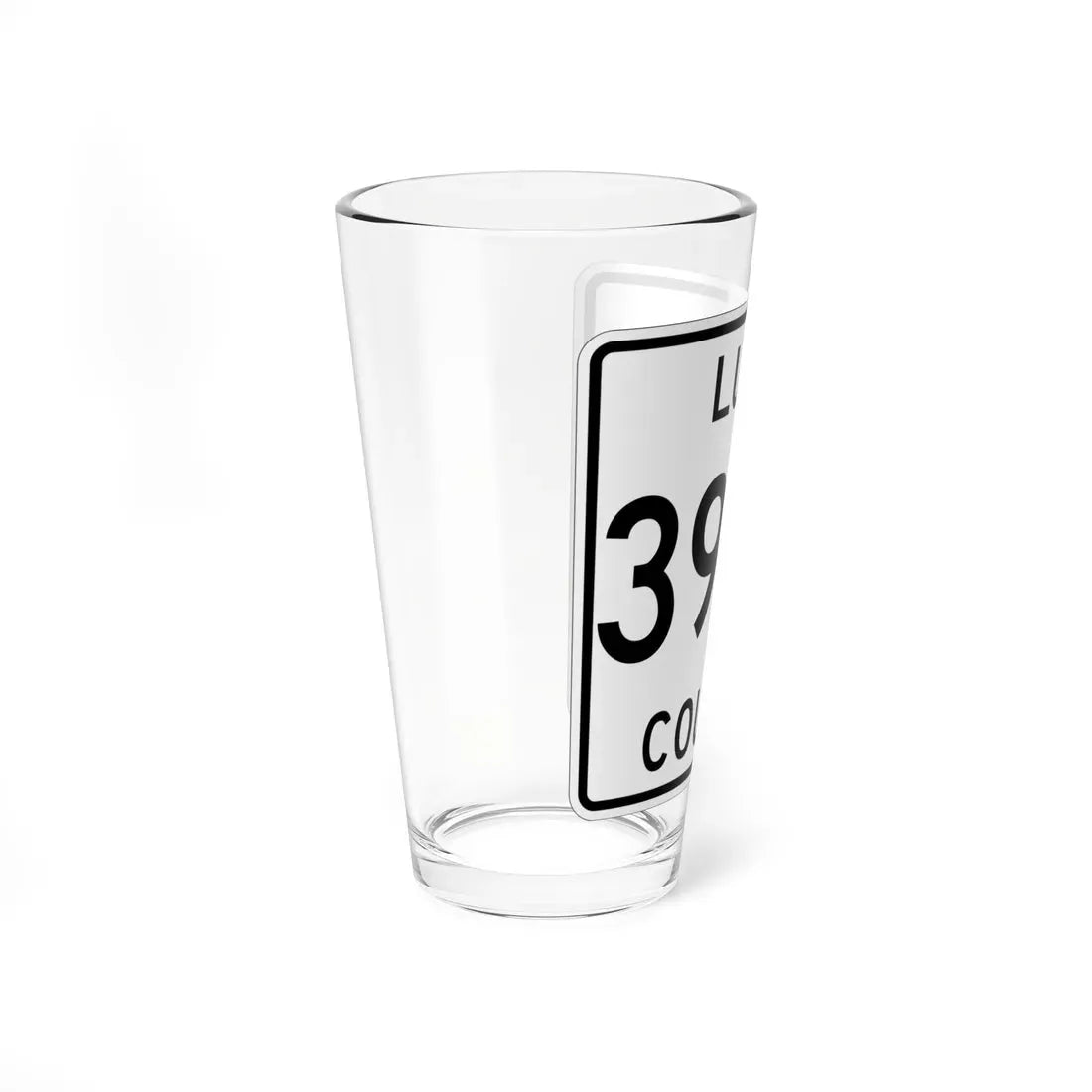 Michigan 399N Luce County (Michigan) (Road Sign) Pint Glass 16oz - Go Mug Yourself
