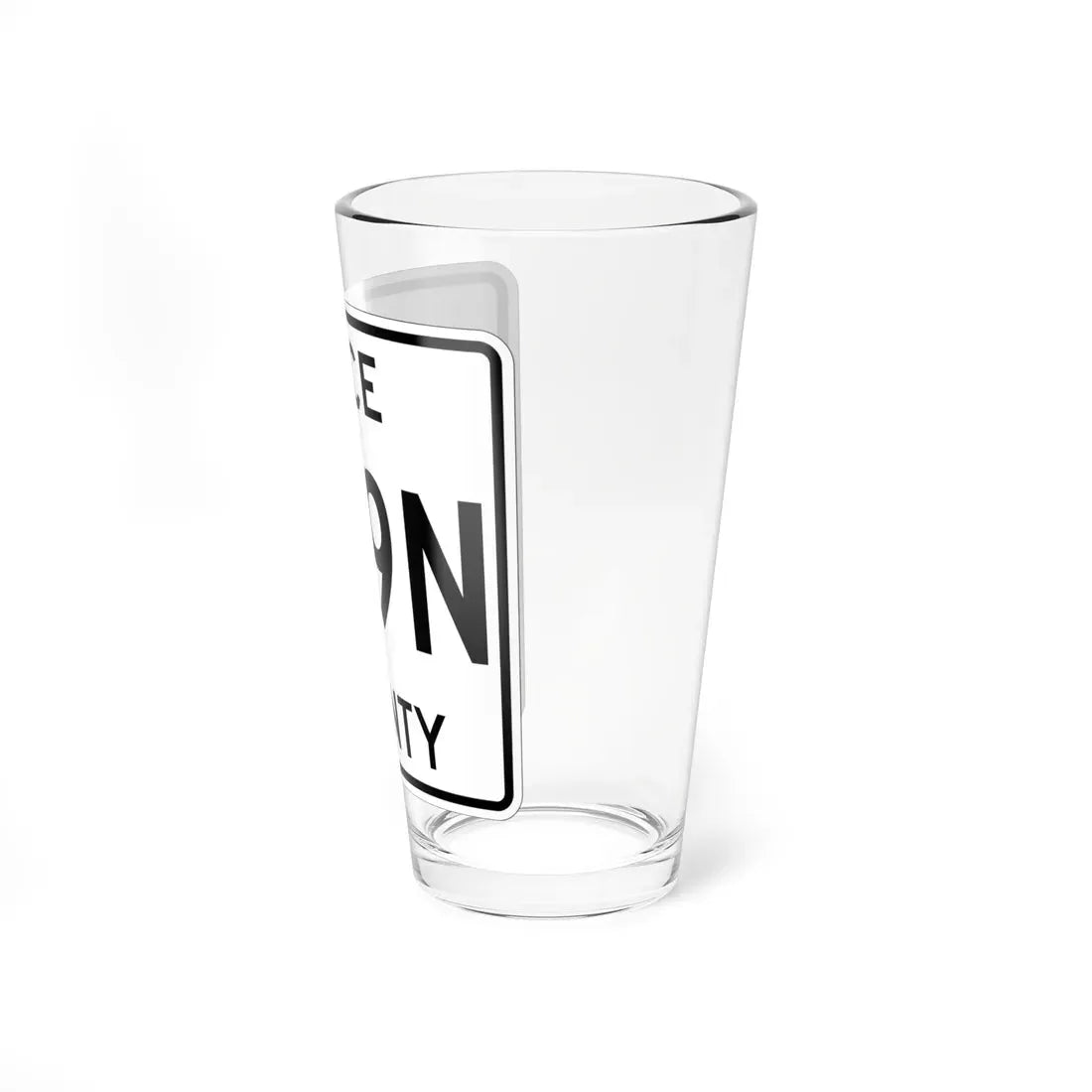 Michigan 399N Luce County (Michigan) (Road Sign) Pint Glass 16oz - Go Mug Yourself