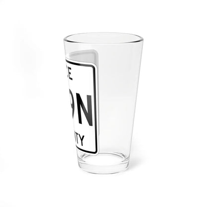 Michigan 399N Luce County (Michigan) (Road Sign) Pint Glss 16oz - Go Mug Yourself