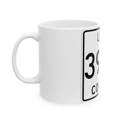 Michigan 399N Luce County (Michigan) (Road Sign) White Coffee Mug - Go Mug Yourself