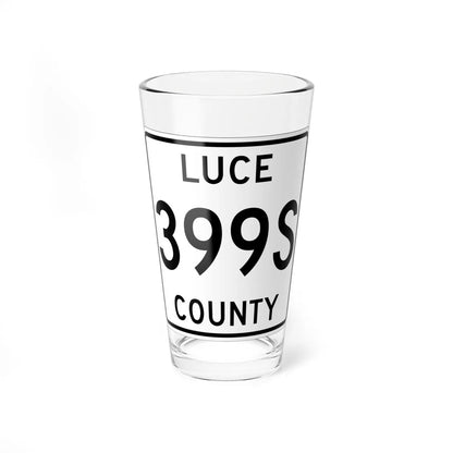 Michigan 399S Luce County (Michigan) (Road Sign) Pint Glss 16oz 16oz - Go Mug Yourself