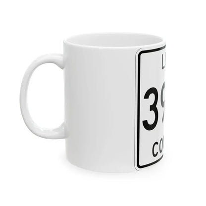 Michigan 399S Luce County (Michigan) (Road Sign) White Coffee Mug - Go Mug Yourself
