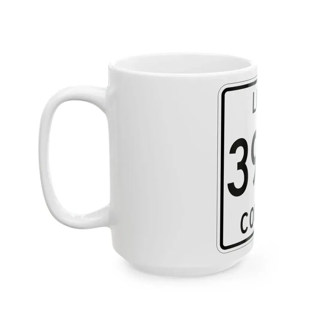 Michigan 399S Luce County (Michigan) (Road Sign) White Coffee Mug - Go Mug Yourself