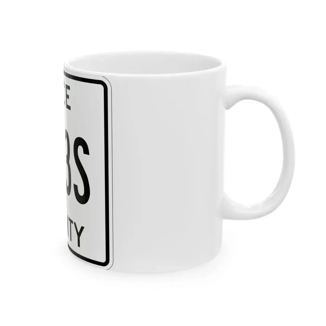 Michigan 403S Luce County (Michigan) (Road Sign) White Coffee Mug - Go Mug Yourself