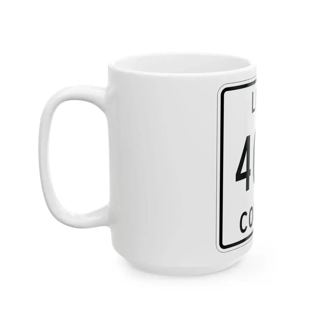 Michigan 403S Luce County (Michigan) (Road Sign) White Coffee Mug - Go Mug Yourself