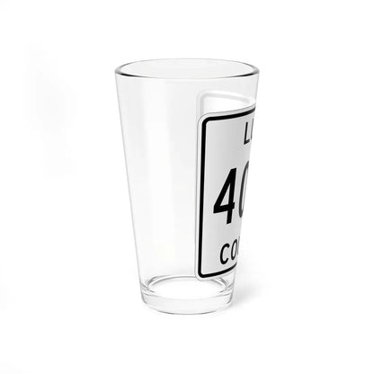 Michigan 405N Luce County (Michigan) (Road Sign) Pint Glass 16oz - Go Mug Yourself