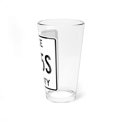 Michigan 405S Luce County (Michigan) (Road Sign) Pint Glass 16oz - Go Mug Yourself