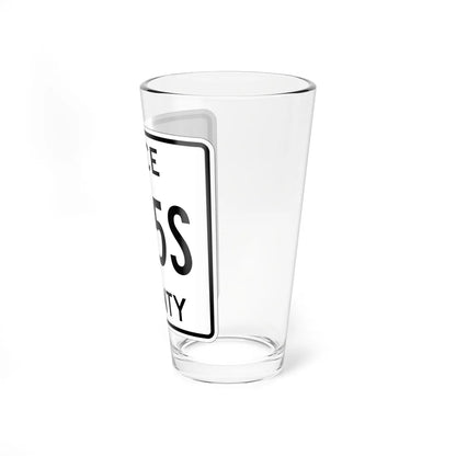 Michigan 405S Luce County (Michigan) (Road Sign) Pint Glss 16oz - Go Mug Yourself