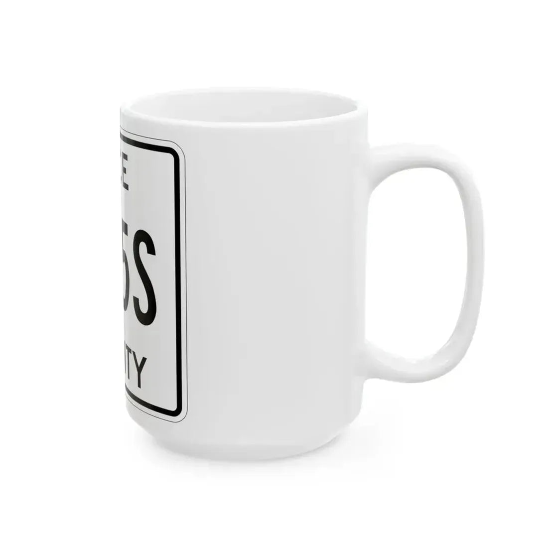Michigan 405S Luce County (Michigan) (Road Sign) White Coffee Mug - Go Mug Yourself