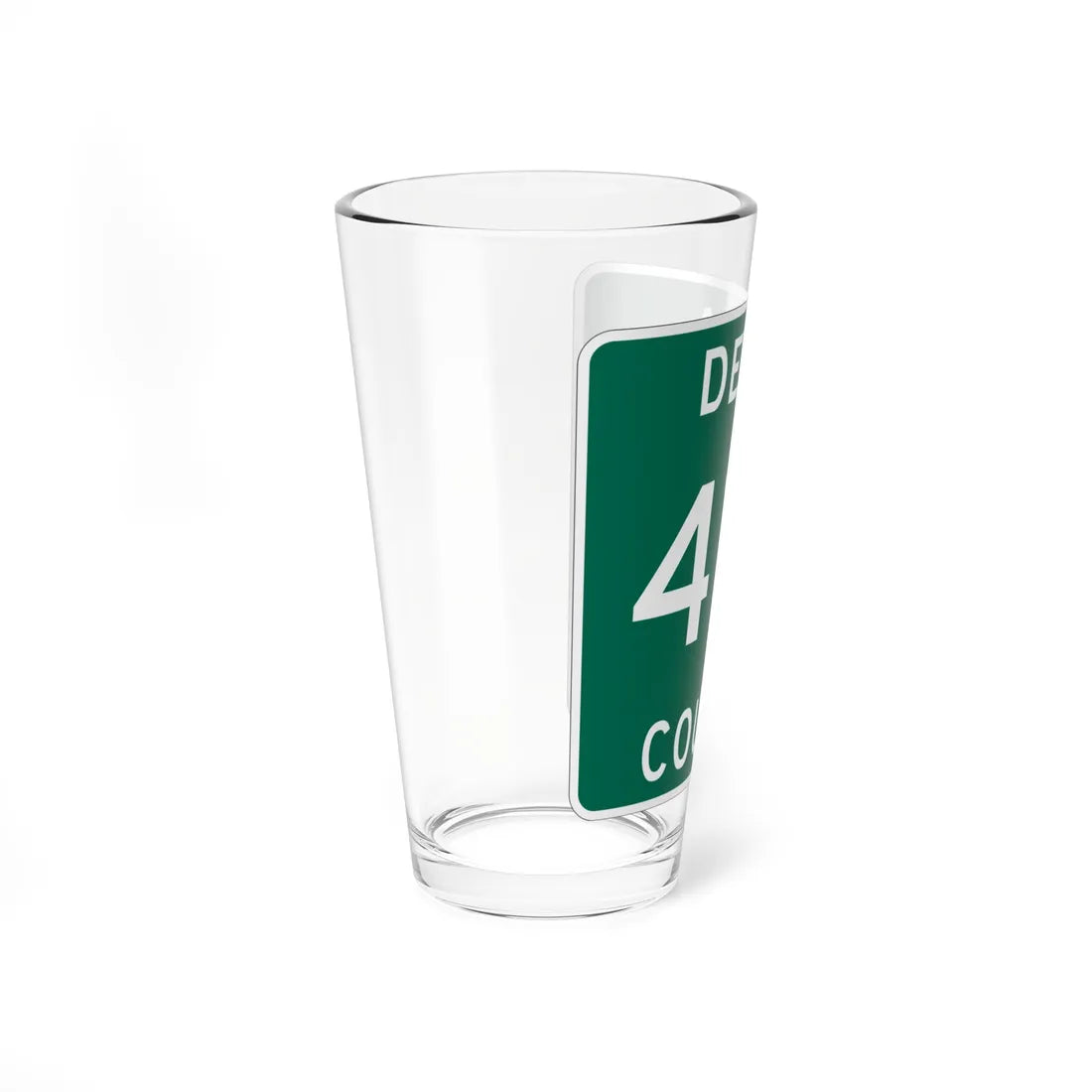 Michigan 410 Delta County (Michigan) (Road Sign) Pint Glss 16oz - Go Mug Yourself