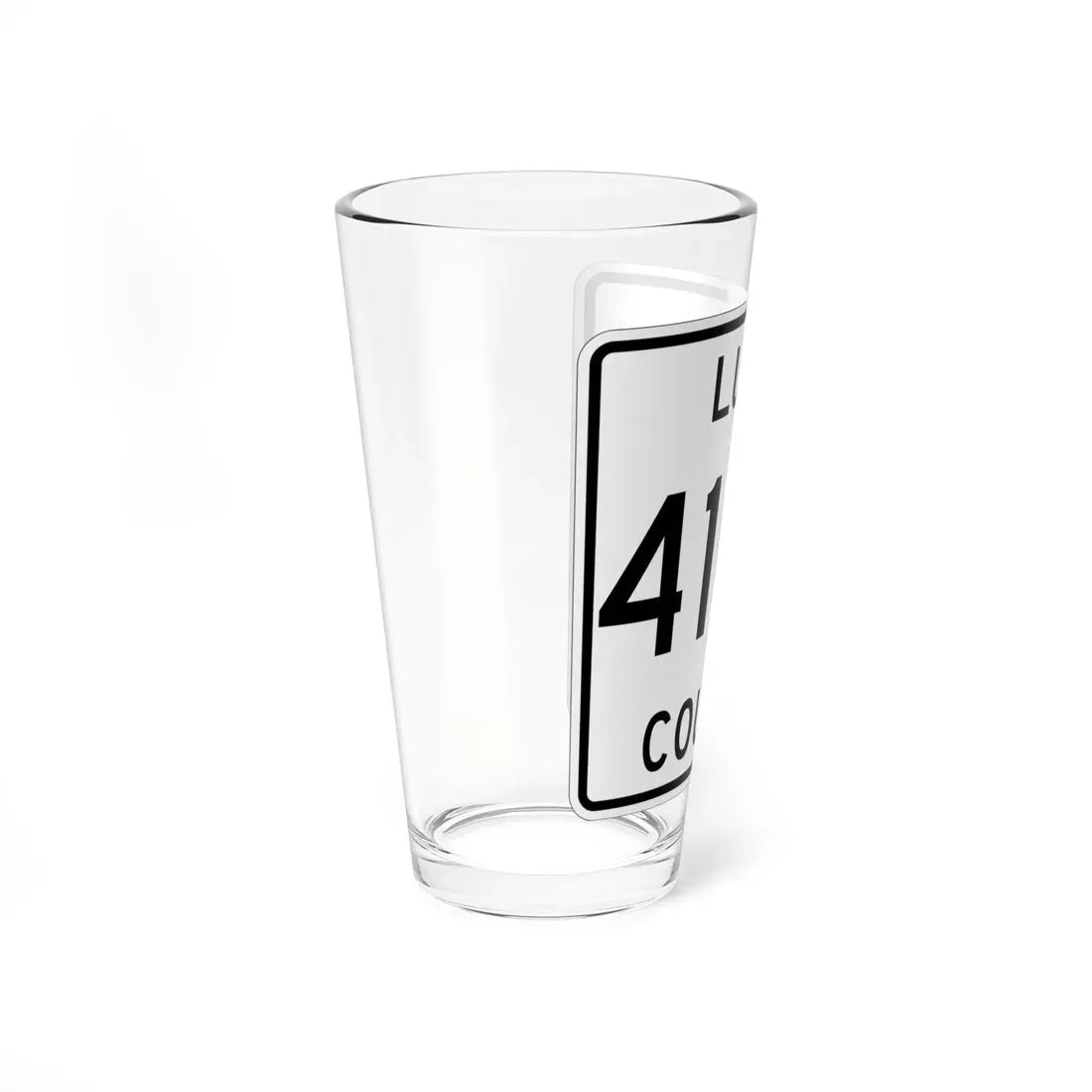 Michigan 410W Luce County (Michigan) (Road Sign) Pint Glass 16oz - Go Mug Yourself