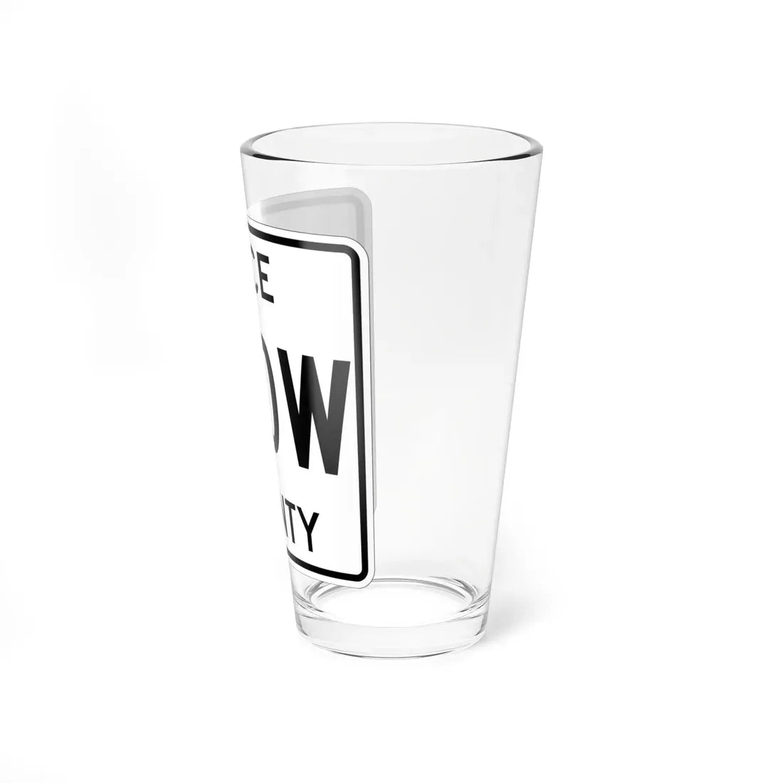 Michigan 410W Luce County (Michigan) (Road Sign) Pint Glass 16oz - Go Mug Yourself