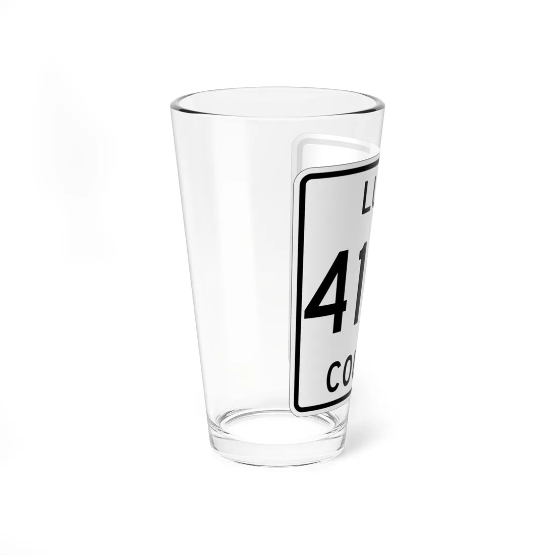 Michigan 410W Luce County (Michigan) (Road Sign) Pint Glss 16oz - Go Mug Yourself