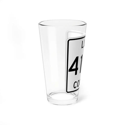 Michigan 410W Luce County (Michigan) (Road Sign) Pint Glss 16oz - Go Mug Yourself