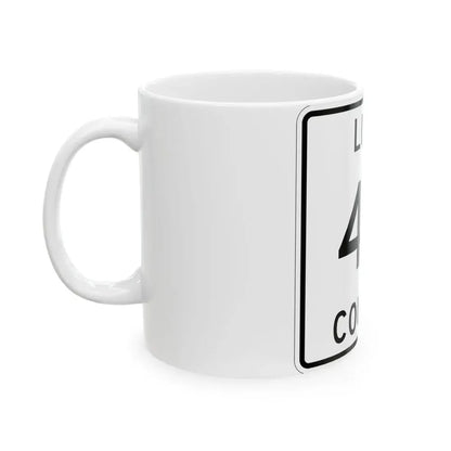 Michigan 411 Luce County (Michigan) (Road Sign) White Coffee Mug - Go Mug Yourself