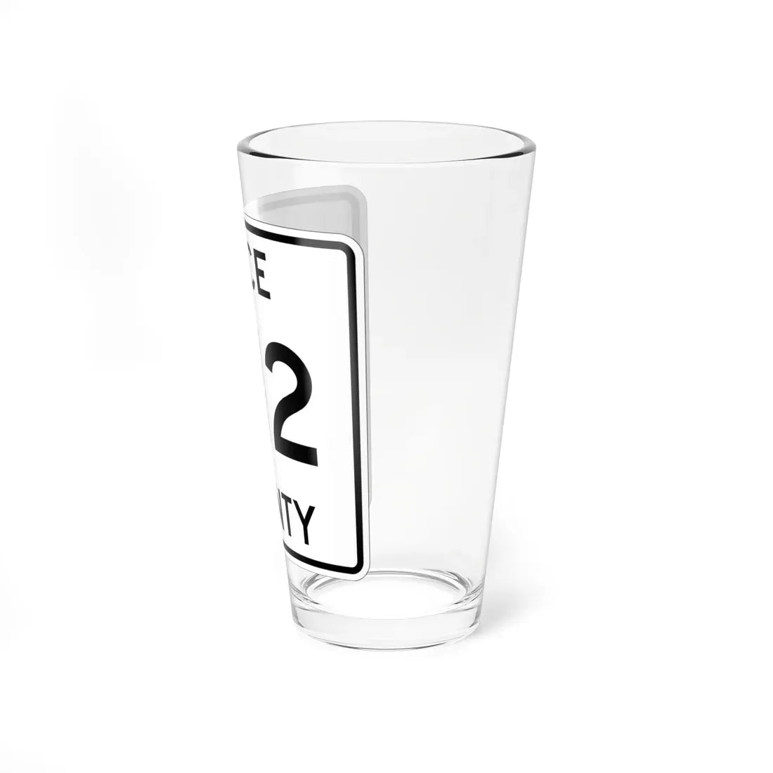 Michigan 412 Luce County (Michigan) (Road Sign) Pint Glass 16oz - Go Mug Yourself