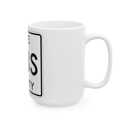 Michigan 413S Luce County (Michigan) (Road Sign) White Coffee Mug - Go Mug Yourself