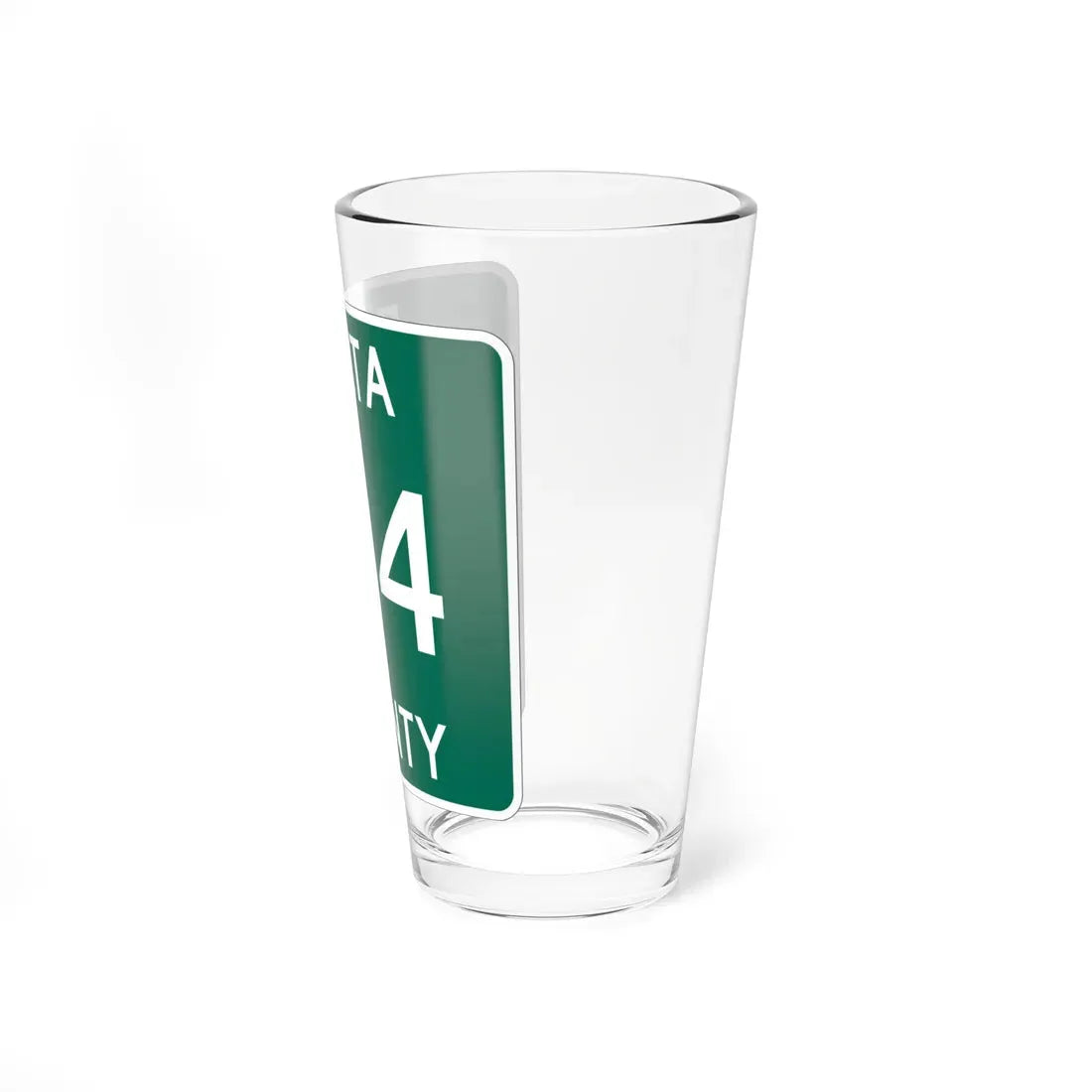 Michigan 414 Delta County (Michigan) (Road Sign) Pint Glass 16oz - Go Mug Yourself