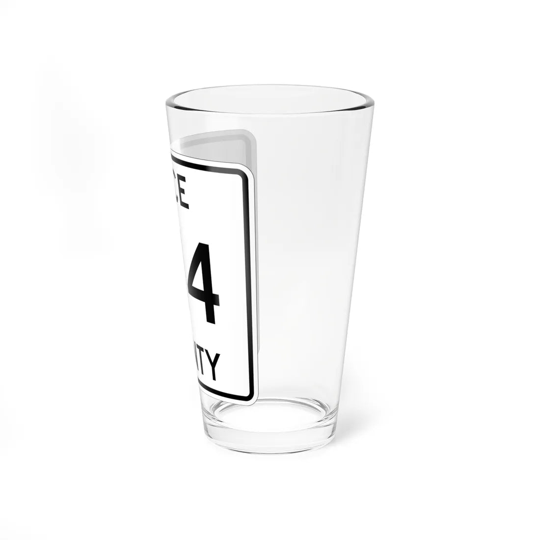 Michigan 414 Luce County (Michigan) (Road Sign) Pint Glss 16oz - Go Mug Yourself