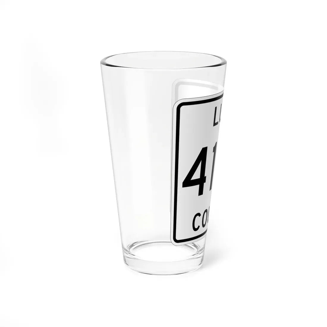 Michigan 415N Luce County (Michigan) (Road Sign) Pint Glass 16oz - Go Mug Yourself