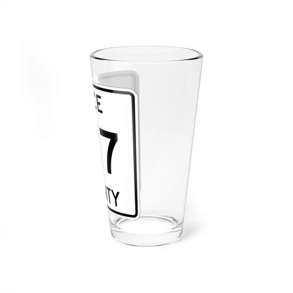 Michigan 417 Luce County (Michigan) (Road Sign) Pint Glass 16oz - Go Mug Yourself