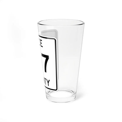 Michigan 417 Luce County (Michigan) (Road Sign) Pint Glss 16oz - Go Mug Yourself